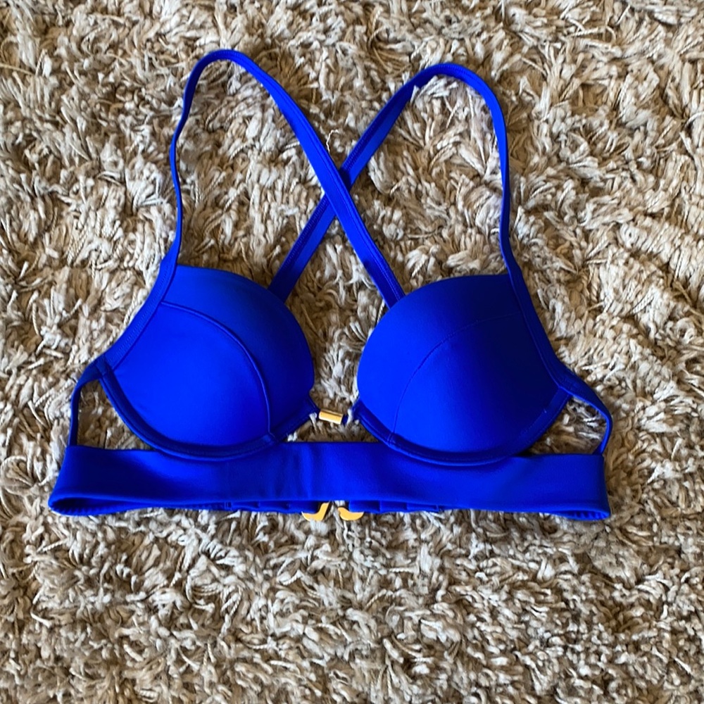 Blue Bikini Top